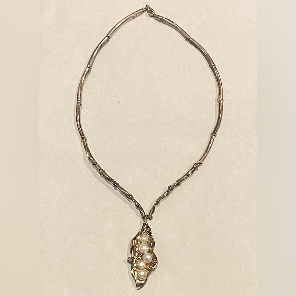 Sterling Silver and Pearl Necklace